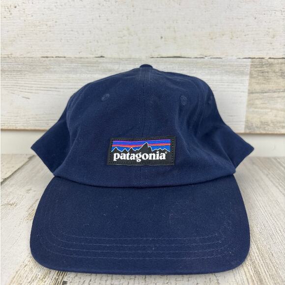 Patagonia mens navy blue baseball cap hat adjustable one size - Picture 1 of 7